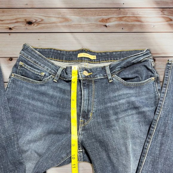 Levi's 711 Skinny Jeans Blue Waist 32 - Picture 5 of 10